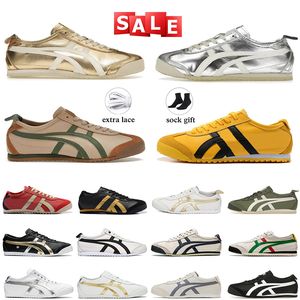 OG Running Shoes Tiger Mexio 66 Athletic Mens Womens Yellow Black Navy Gum Sail Green Beige Red Silver Jogging Wakling Sneakers Platform Logners Trainers