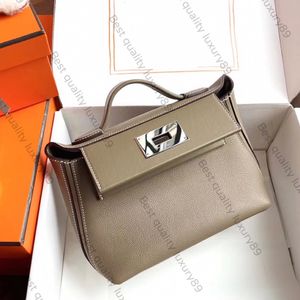 Marque de luxe Tote Bag Designer Sac à main en cuir original fait à la main Mini 2424 sac à bandoulière avec boîte cadeau originale
