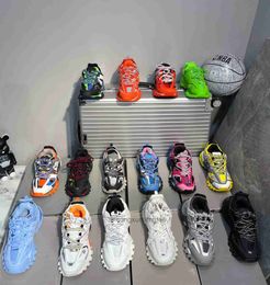 Luxe merk Track 3 Casual Tracks 3.0 Parijs Italië merk Triple zwart leer Nylon bedrukt platform Beroemde Dhgate-sneakers Sport Heren Dames