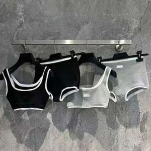 Luxe merk trainingspak miu sportkleding geborduurd sweatsuit designer bikini vest pak dames yogakleding zomershorts yogabroek tweedelige set