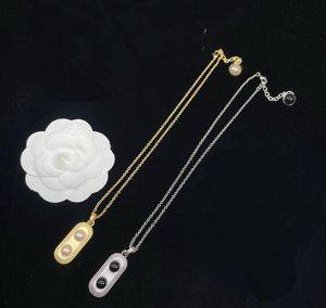 Luxe merk vintage kettingen nooit vervagen 18K kettinghanger klassieke stijl 2023 officiële nieuwste modellen hangers voor man Dames sieraden Cadeau MN202