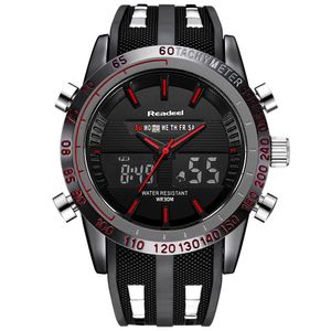 Marque de luxe montres hommes montres de sport étanche LED numérique Quartz hommes militaire montre-bracelet horloge mâle montre cadeau homme X0625