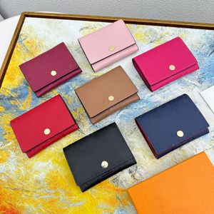 Marque de luxe femmes portefeuilles courts rouge noir rose en relief lettre carte sac boucle Flip court Mini porte-monnaie marque de créateur femme bleu pochettes sacs à main de poche