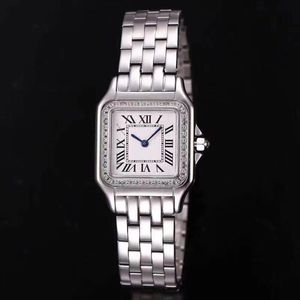 Luxe merk dames hoge kwaliteit gekloond AAA horloge 27 mm tank 0007u1top roestvrij staal diamant ingelegd nachtlampje waterdicht saffier kerstcadeau Montres guarda