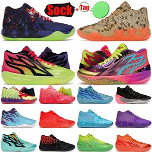 Original lamelos ball mb.02 chaussures de basket - ball camouflage numérique baskets basses baskets de plein air Nickelodeon Slime