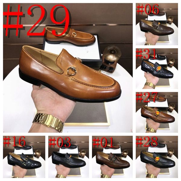 Zapatos de marca de lujo para hombre, zapatos de cuero de ocio de tendencia inglesa, calzado transpirable para hombre, mocasines planos para hombre, talla grande 45