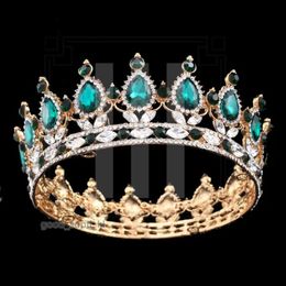 Luxury Bridal Crown Headpieces Rhinestone Crystals Royal Wedding Crowns Princess Designer Accesorios para el cabello Crystal Tiaras Tiaras Quinceaner Sweet 564