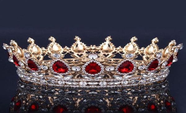 Couronne de mariée de luxe avec cristaux de strass, couronnes de mariage royales, accessoires de cheveux en cristal de princesse, diadèmes de fête d'anniversaire Qu8946334