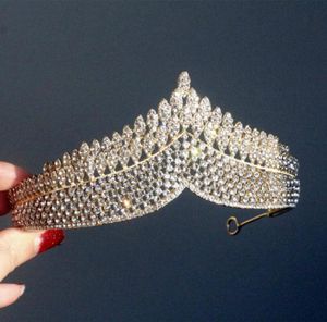 Luxe Couronnes De Mariée Diadèmes Coiffes pour Bijoux De Mariage fête d'anniversaire casque cheveux Décors bijoux accessoires mariées jewellr5547553