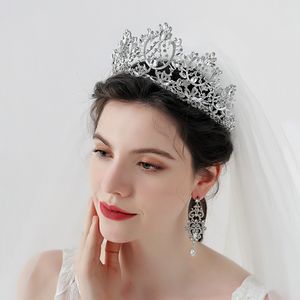 Couronne de luxe de mariée Ball Ball Party Diamond Headwear Crystal Band Alloy Crown