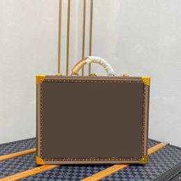 Luxe Brown Flower Alzer trousse de beauté valise Bisten sac de voyage montre porte-documents poignée hr grille bagages sacs à main sacs à bandoulière sac à main