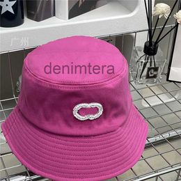 Sombrero de cubo de lujo Gorra de diseñador para mujer c Bordado Grano Sombreros de ala ancha Casquette para hombre Gorras de béisbol Gorro ajustado Playa Sombrero para el sol a prueba de sol 8AM5