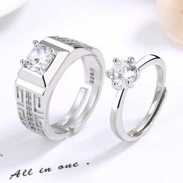 Luxe Bvlgr top sieraden accessoires ontwerper vrouw Heren Gesimuleerde Diamanten Ring Mode Dominante Zakelijke Ring Trouwring Eenvoudig 3A Zirkoon Open Ring hoge kwaliteit