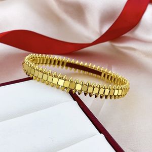 Luxe Bullet Head Bangle Piramide Diamanten Armband Roestvrij Staal Rose Goud Gepersonaliseerde Mode-sieraden Cadeau Groothandel