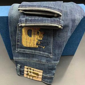 Luxe Burb Mens Jeans TB -designer broek 3D -borduurbroek Man Casual Heatpants