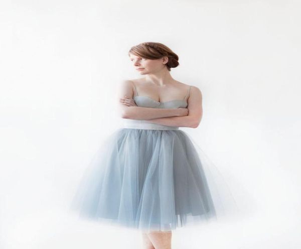 Luxe mais pas cher femmes genou longueur jupes en tulle danse gonflé tutu jupes tutu sur mesure pour filles mode vêtements de mariée 2451632