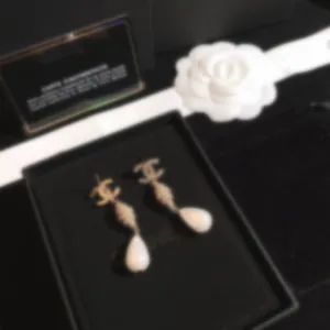 Boucles d'oreilles C de luxe pour femmes et filles, ensemble de clous d'oreilles, bijoux de styliste, cadeau de saint valentin, de fiançailles pour