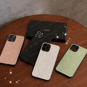 Luxury C Fashion Design 3D Flower Phone Cases para iPhone 14 14pro 14plus 13 13pro 13mini 12 Mini 12pro 11 Pro Max X Xs Xr 8 7 Plus PU Funda de cuero Trendy Skin Shell Cover