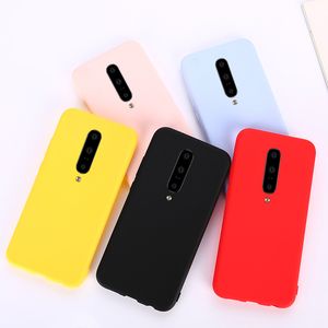 Luxe Candy Color Matte Silicone TPU-gevallen voor OnePlus 7 Pro One Plus 5 5T 6 6T 7 7T 8T OnePlus Nord Soft Back Cover Cases