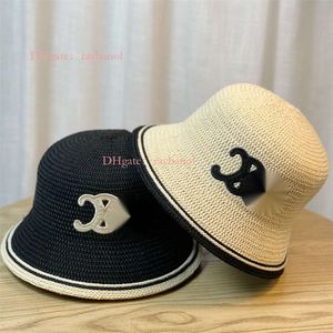 concepteurs de casquette de luxe Femme Hat 2024 Nouveau xiaoxiangfeng Plain chapeau printemps / été lettre simplifiée chapeau seau coréen édition face ventre petit pêcheur décontracté chapeau