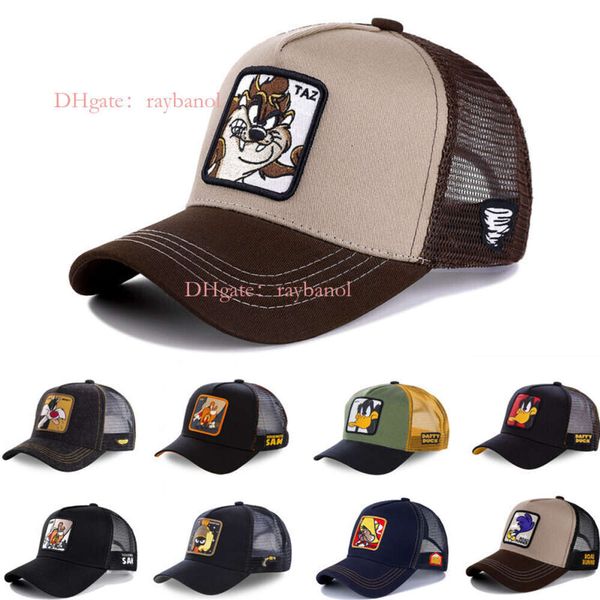 Diseñadores de gorra de lujo Hombo de mujeres Spot Hot Selling Cartoon Rabbit Duck Baseball Baseball, Gap de red de anime, gorra de conductor de camión estadounidense, Sunshade que