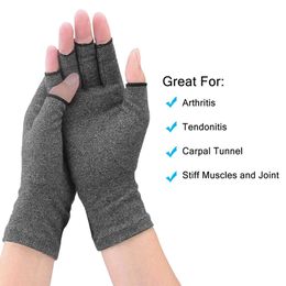 Coche de lujo Transpirable Presión articular Guantes de compresión Deportes Fitness Antideslizante Invierno Cálido Ciclismo Medio dedo Guantes de presión al por mayor