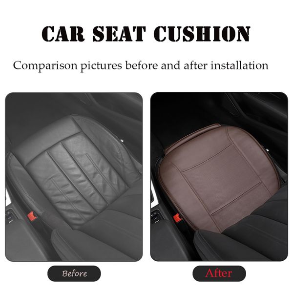 Coussin de siège d'auto de luxe pour Audi A3 A4 A6 Q2 Q3 Q5 Décoration intérieure des accessoires automobiles en cuir nappa AutoFerproof.