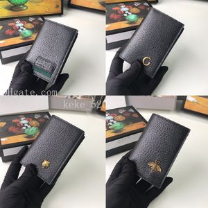 Diseñador de estuches para tarjetas de lujo para hombre organizador de bolsillo mini cuero plegable múltiple web billetera sobre titular de la tarjeta de visita clip de dinero 428737