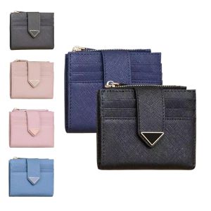 Portefeuille de portefeuille Mentide pour hommes Designer Triangle en cuir portefeuille Femme de luxe femme Motsp repaire Morceau Card Holder Zippy Key Pouch Passport Passeport Pouche de monnaie avec boîte