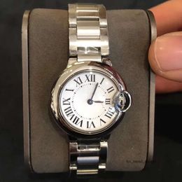Luxury Carteras Designer Watches High Quantity Classic Rose Round Roman Hands 33/36 mm Mécanicale pour en acier inoxydable Sapphire Exquise Fashion 464