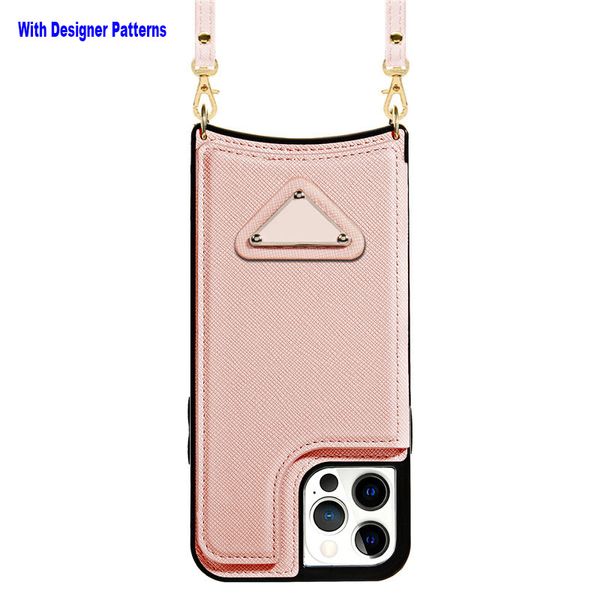 Fundas de lujo para iPhone 12 Pro Max 13 14 11 Funda tipo billetera con cordón Diseñador Patrón clásico Carteras de cuero PU Tapa magnética premium Ranura para tarjeta retro Funda para teléfono Holde