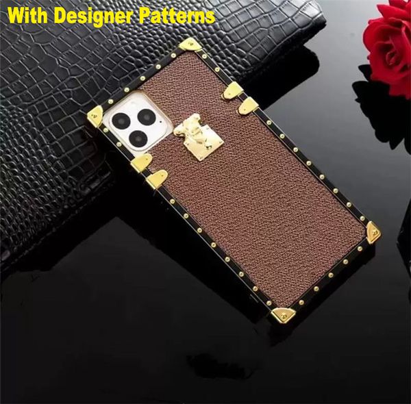 Estuches de lujo para iPhone 14 Pro Max 13 12 Estuche tipo billetera con cordón Diseñador Patrón clásico Carteras de cuero de PU Cubierta de baúl Estuche magnético premium con tapa retro a prueba de golpes