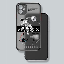Luxe behuizing Funda iPhone 14 13 12 11 Pro 13Pro 14Pro Max Mini 6 7 8 6s plus X XR XS Max iPhone14 Case Space Phone Cover