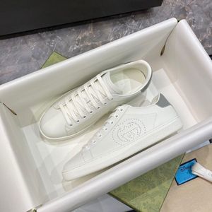 Chaussures de sport de luxe Designer HOMMES FEMMES G-Shoes en cuir véritable blanc Baskets à plateforme en maille Impression junior bas tops Baskets en toile Box 36-44 couple