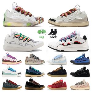 Luxe vrijetijdsschoenen leren nette schoenen mesh schoenen heren dames sneakers Gallery Wit Ivoor Lichtgrijs Blauw Zwart Rood Regenboog Grijs Oranje