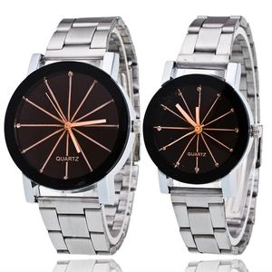 Luxe casual horloge merk mooi mode quartz horloge voor vrouwen mannen minnaar paar horloges