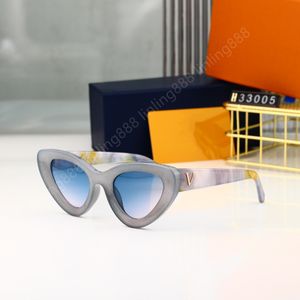 Lunettes de soleil Cat Eye de luxe pour homme femme unisexe Designer Goggle Beach lunettes de soleil rétro petit cadre Design de luxe UV400 Top qualité avec boîte