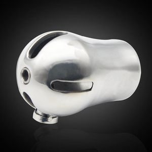 Luxe CB6000 Chastity Cage en acier inoxydable Titanium Plug PA Device # R45