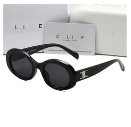 Luxury Cellinf Sunglasses Designer Verres ovales pour femmes Frame pour hommes CL40194