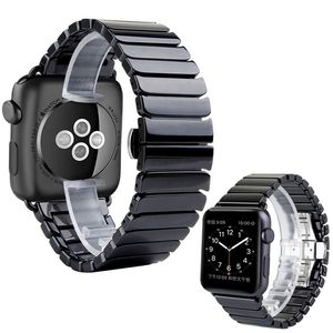 Bracelet en céramique de luxe pour montre Apple 42mm 38mm iWatch série 1 2 3 Bracelet