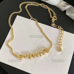 Chanells chaîne de luxe marque pendentif colliers femmes designer imprimé bijoux mode rue classique dames collier cadeaux de vacances 1226