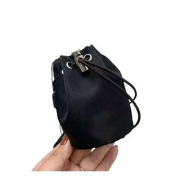 Luxury Children Metal Chain Purse Devigner Girls Black Nylon Backet Sac Kids LINE-UP ONE BACS Mini portefeuille A7730