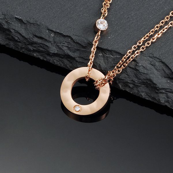 collier ras du cou de luxe chaîne en or de créateur bijoux d'amour pendentif cercle initial pierre naturelle colliers d'action de grâces collier de diamants pour hommes initiaux