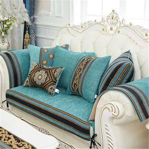 Luxe Klassiek Europees Chenille Jacquard Cushion Cover Kussensloop Sofa / Auto Kussen / Kussen Home Textiel Benodigdheden Uitgelicht