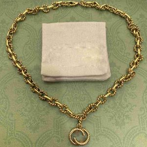 Luxe klassieke gouden kettingen mode-sieraden G kettingen hangers bruiloft hanger kettingen van hoge kwaliteit met doos AC52
