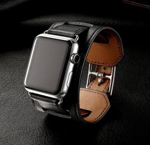 Bracelet en cuir classique de luxe pour la montre Apple Watch 38 mm 40 mm 42 mm 44 mm STRAPE DE CUIR REAL POUR IWATCH BANDE Série 1 2 3 4 5 7929383