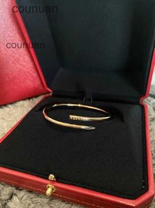Luxe klassieke nagelarmbandontwerper Bracelet Fashion unisex manchet armband gold sieraden valentijnsdag cadeau
