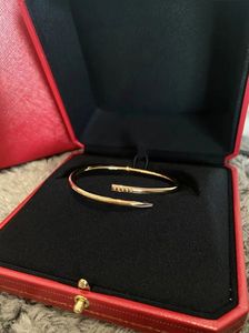 Luxe klassieke nagelarmbandontwerper mode unisex manchet gouden sieraden valentijnsdag cadeau