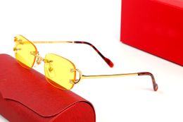 Lunettes de soleil classiques de luxe pour hommes et femmes, stylistes de mode, montures de lunettes unisexes, protection des yeux, rouge bl