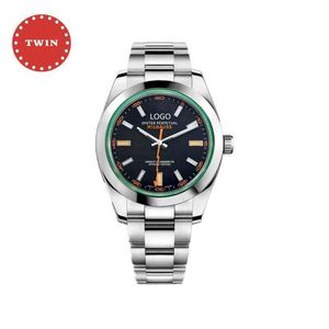 Luxe klassieke versie 116400 Arf Factory 904 staal 3131 uurwerk saffierspiegel waterdicht diamantkristal lichtgevend horloge